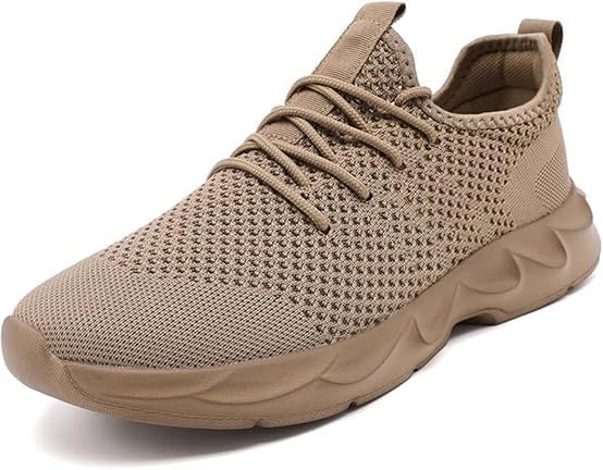 

Мужские теннисные кроссовки EGMPDA с легкой посадкой, для бега, ходьбы, повседневной моды, тренировок в зале, спортивные, походные, с нескользящей подошвой, легкие и дышащие, коричневый