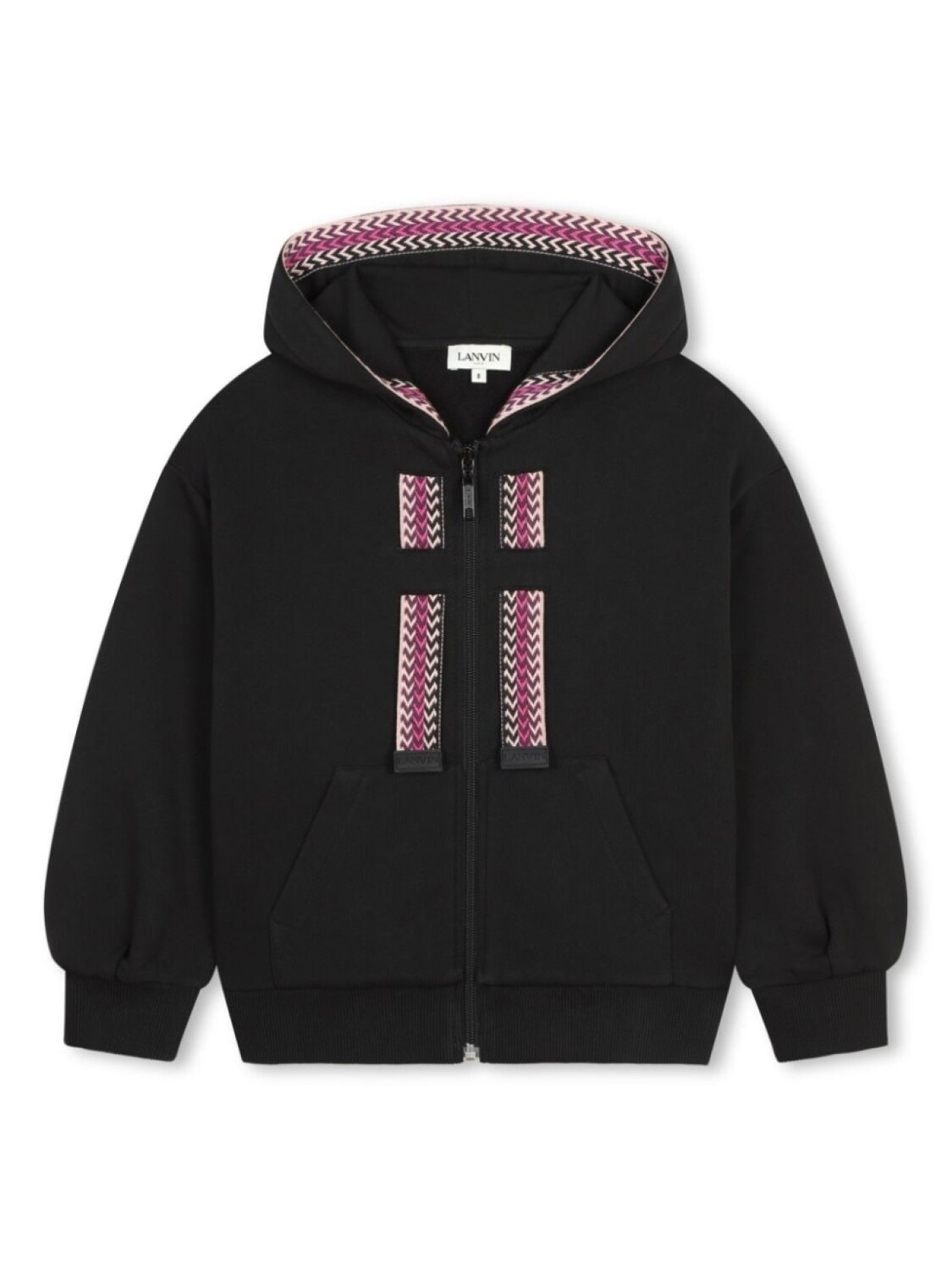 

Lanvin Enfant кардиган с капюшоном, черный