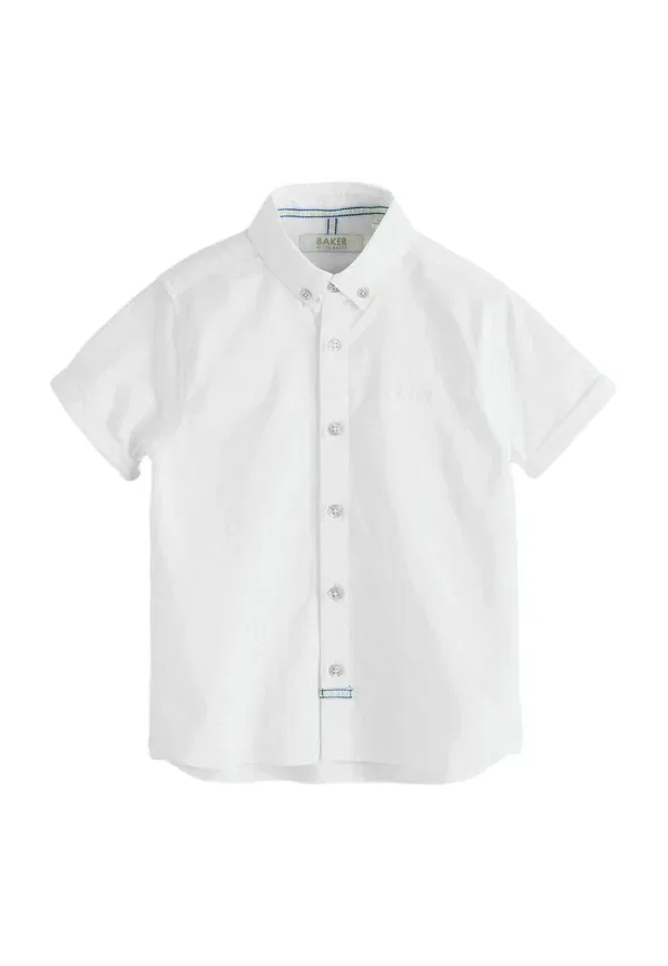 Рубашка оксфорд Regular Fit с коротким рукавом Baker By Ted Baker, белый