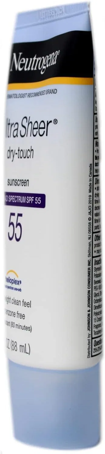Солнцезащитный крем Ultra Sheer Dry-touch Neutrogena SPF 55 2 шт. по 88 мл — фото 2