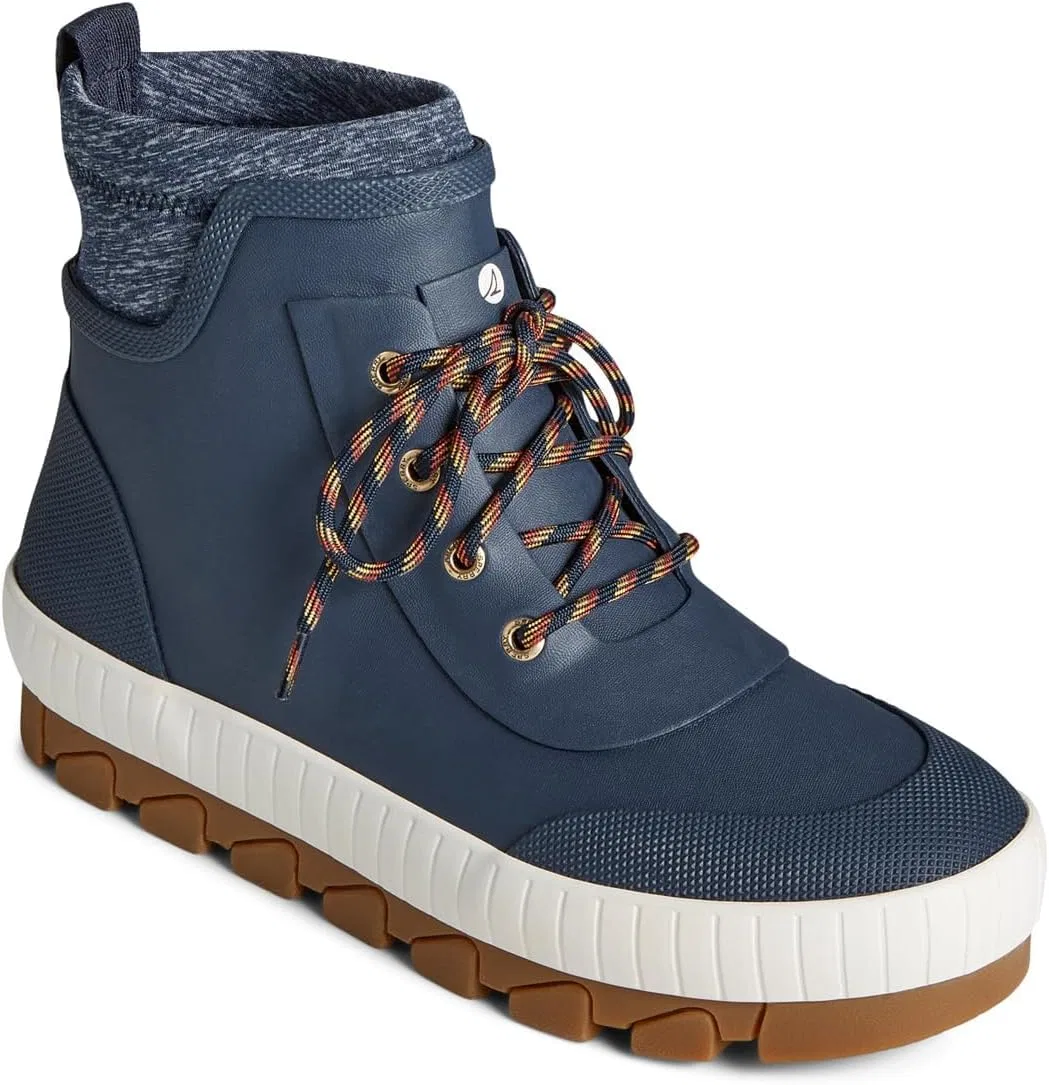 Женские резиновые ботинки Sperry Torrent на шнуровке, Navy Blue Rubber