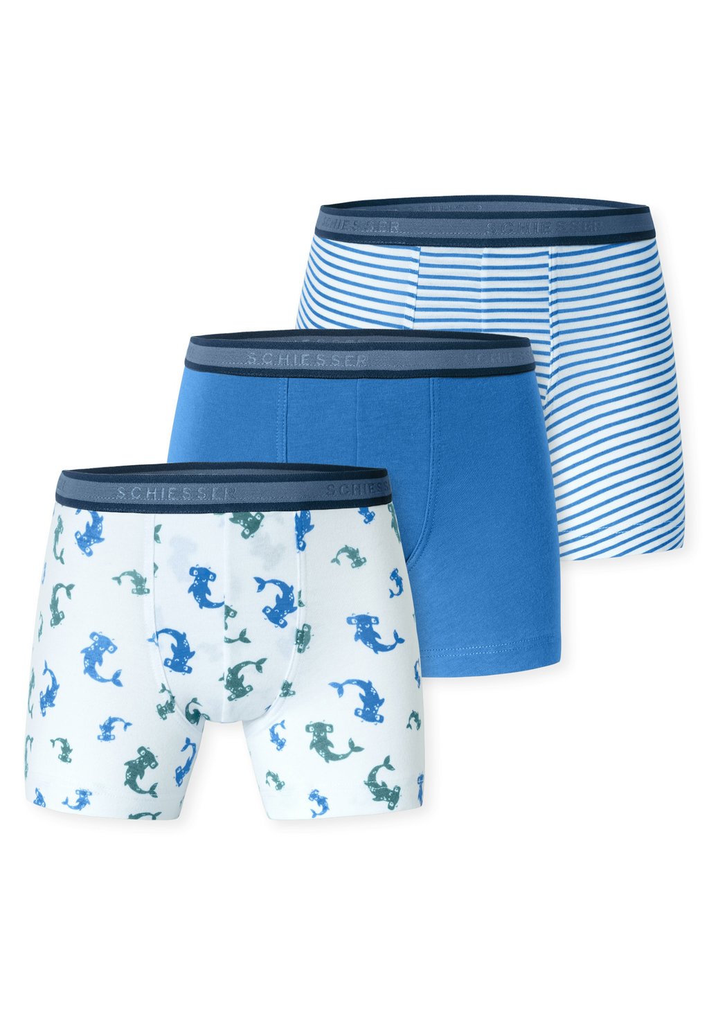

Боксеры 3-PACK Schiesser, синий