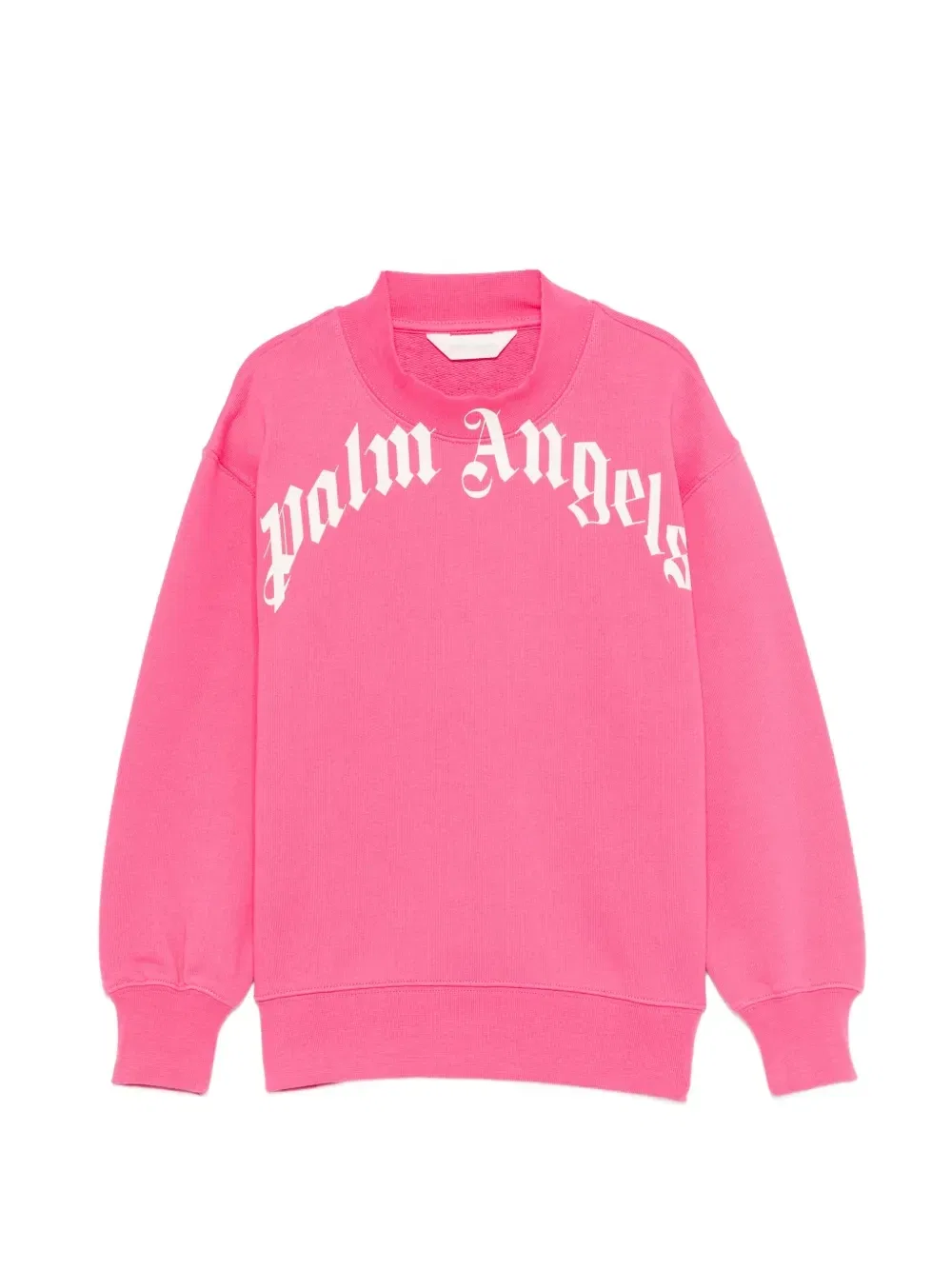 Топ с логотипом и круглым вырезом Palm Angels Kids, розовый