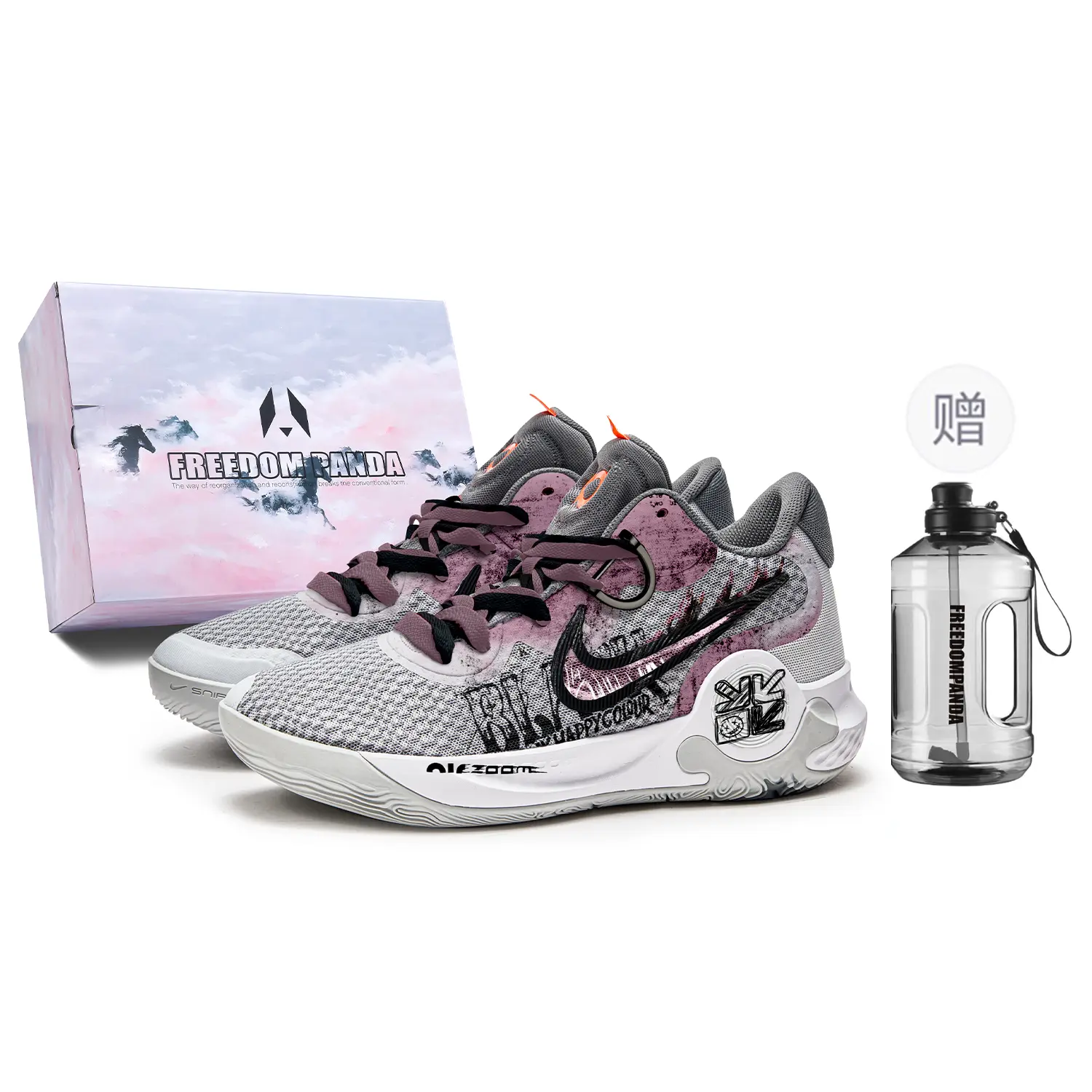 

Баскетбольные кроссовки KD Trey 5 Basketball Shoes Unisex Mid-Top Gray/Pink Nike