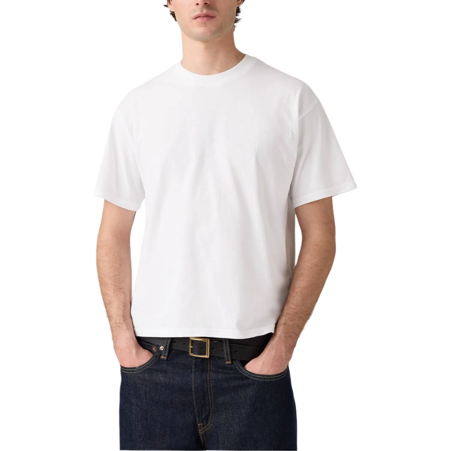 Футболка мужская bright white crew neck Levis — фото 4