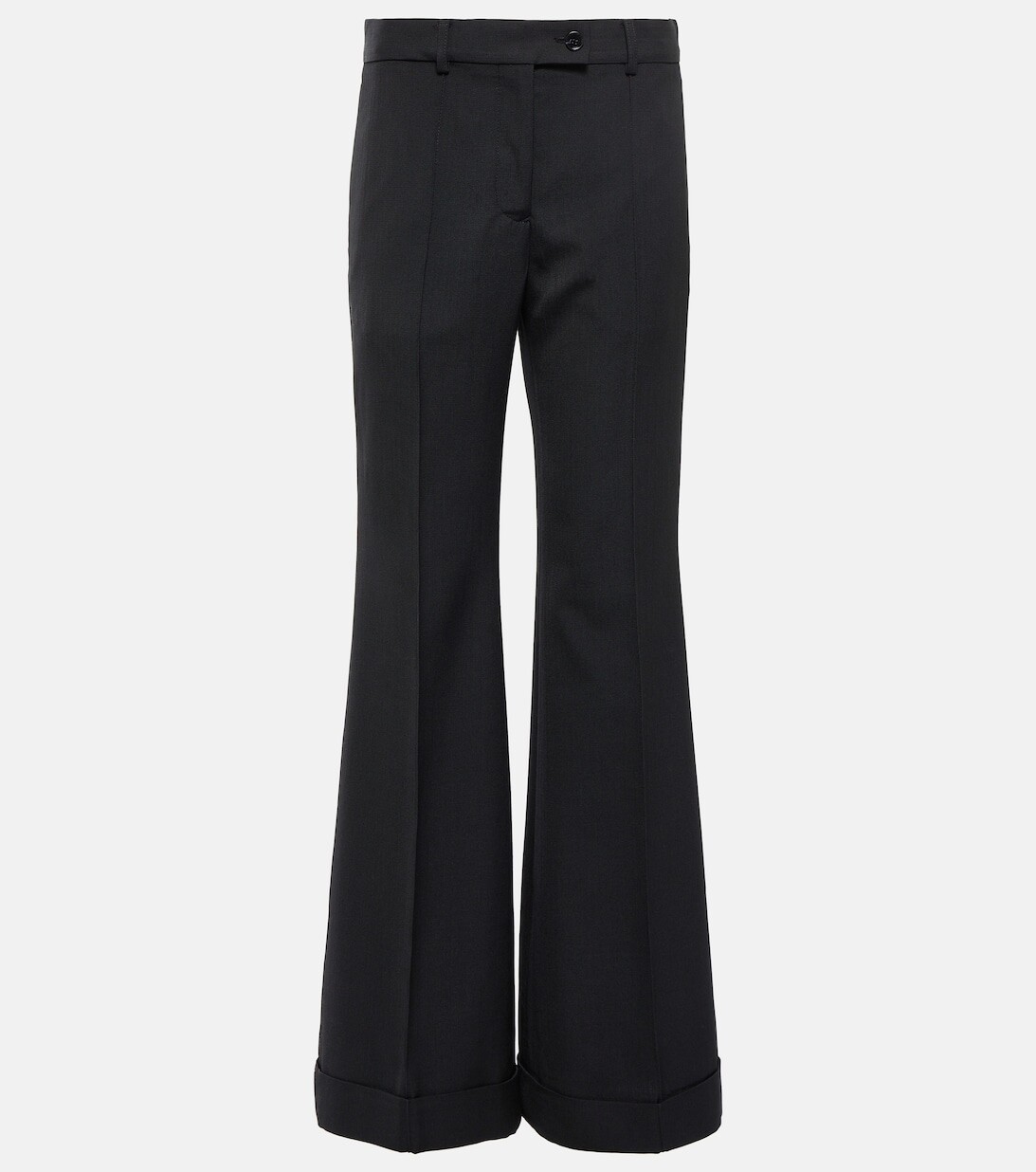 

Широкие брюки из смесовой шерсти ACNE STUDIOS, черный