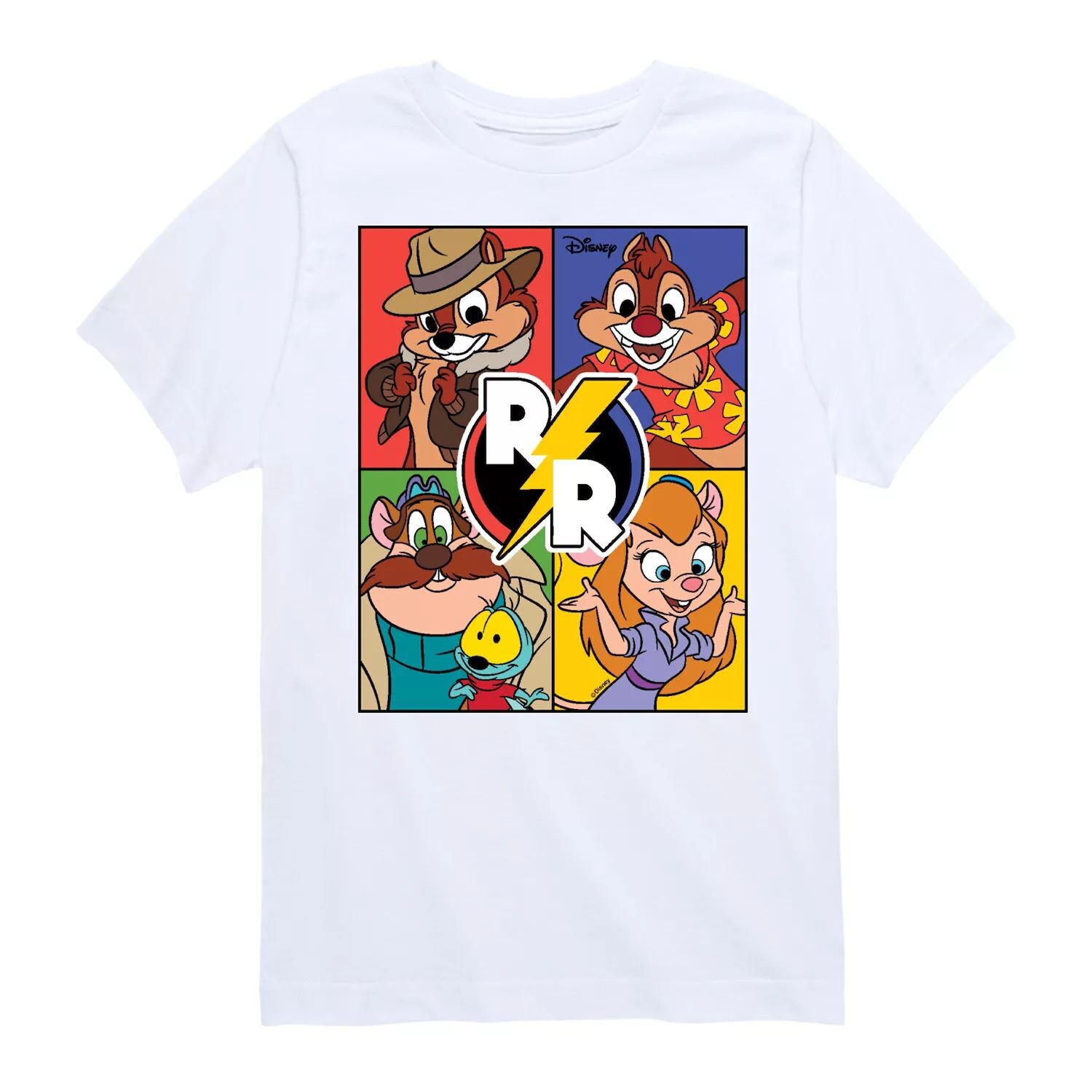 

Футболка с рисунком «Спасатели Рейнджеры» для мальчиков 8–20 лет Disney's Chip N Dale Licensed Character, белый