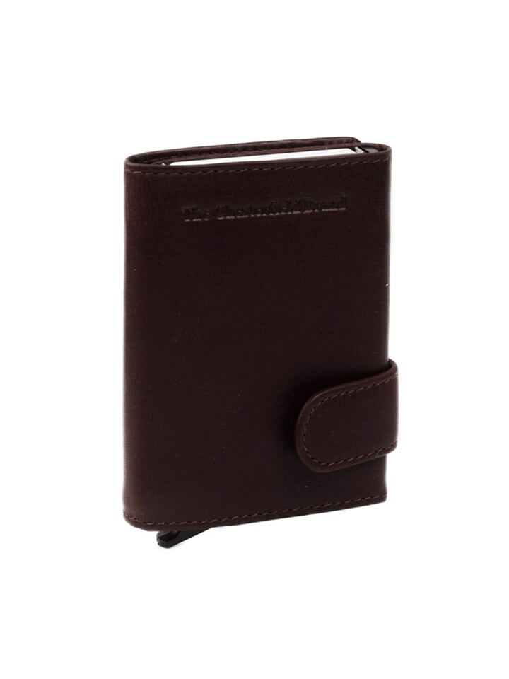 

Кошелек The Chesterfield Brand Wax Pull Up Kreditkartenetui RFID Schutz Leder 7 cm, коричневый