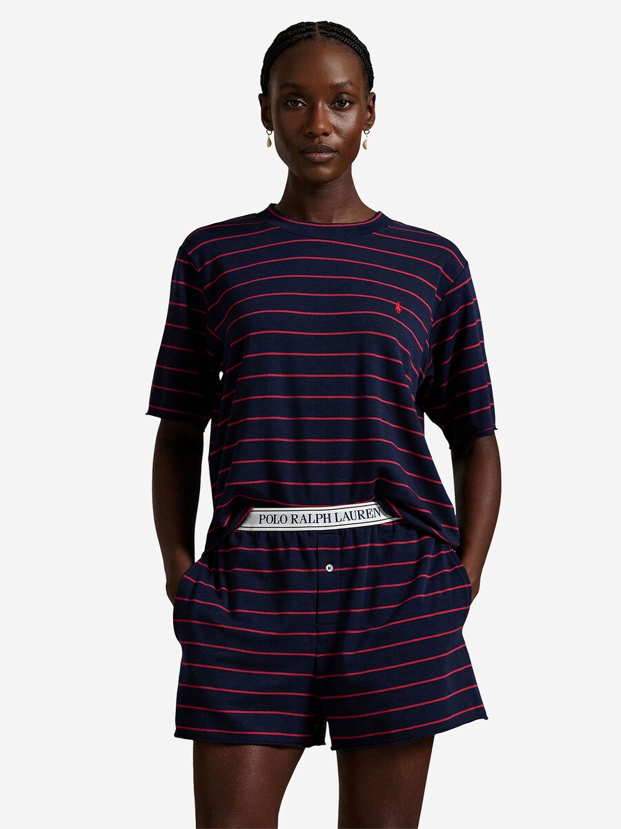 Пижама Polo Ralph Lauren Club Terry , Navy/Dark red — фото 2