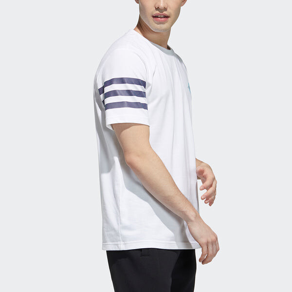 Футболка neo casual sports round neck short sleeve white Adidas, белый — фото 4