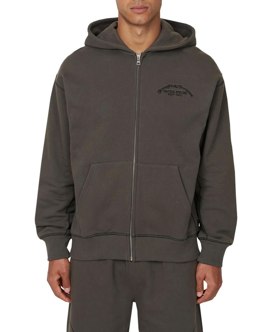 

Женская винтажная толстовка на молнии Coverlock Good For Nothing, Grey