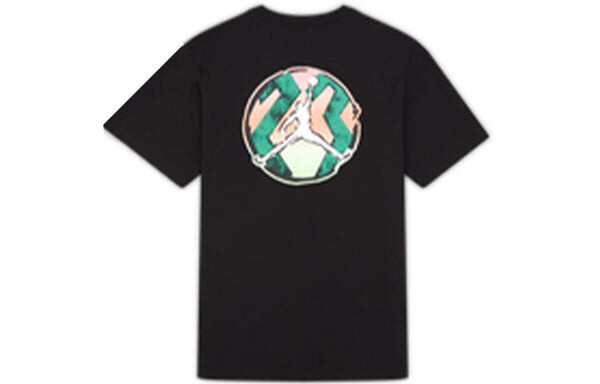 Футболка Air Jordan DNA Printing Alphabet Large Logo Short Sleeve Black, черный — фото 2
