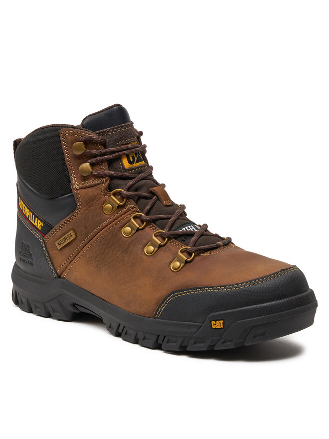 Ботильоны на шнуровке CAT Footwear Framework St S3 Wr Hro P722602, коричневый — фото 3