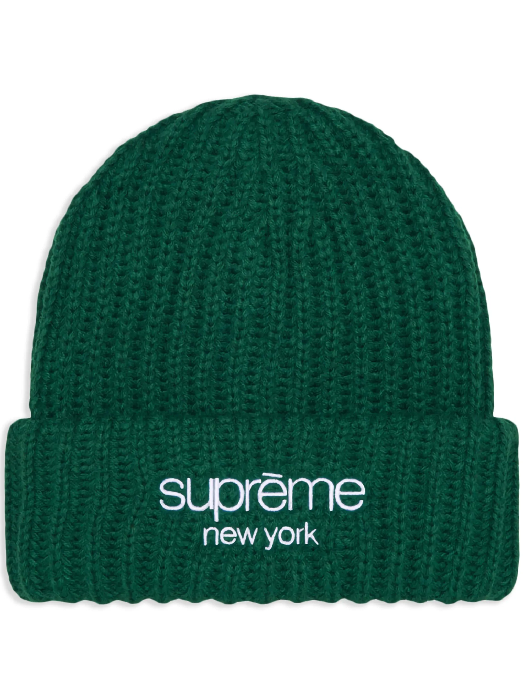 

Шапка бини Classic Logo Chunky Ribbed Supreme, зеленый