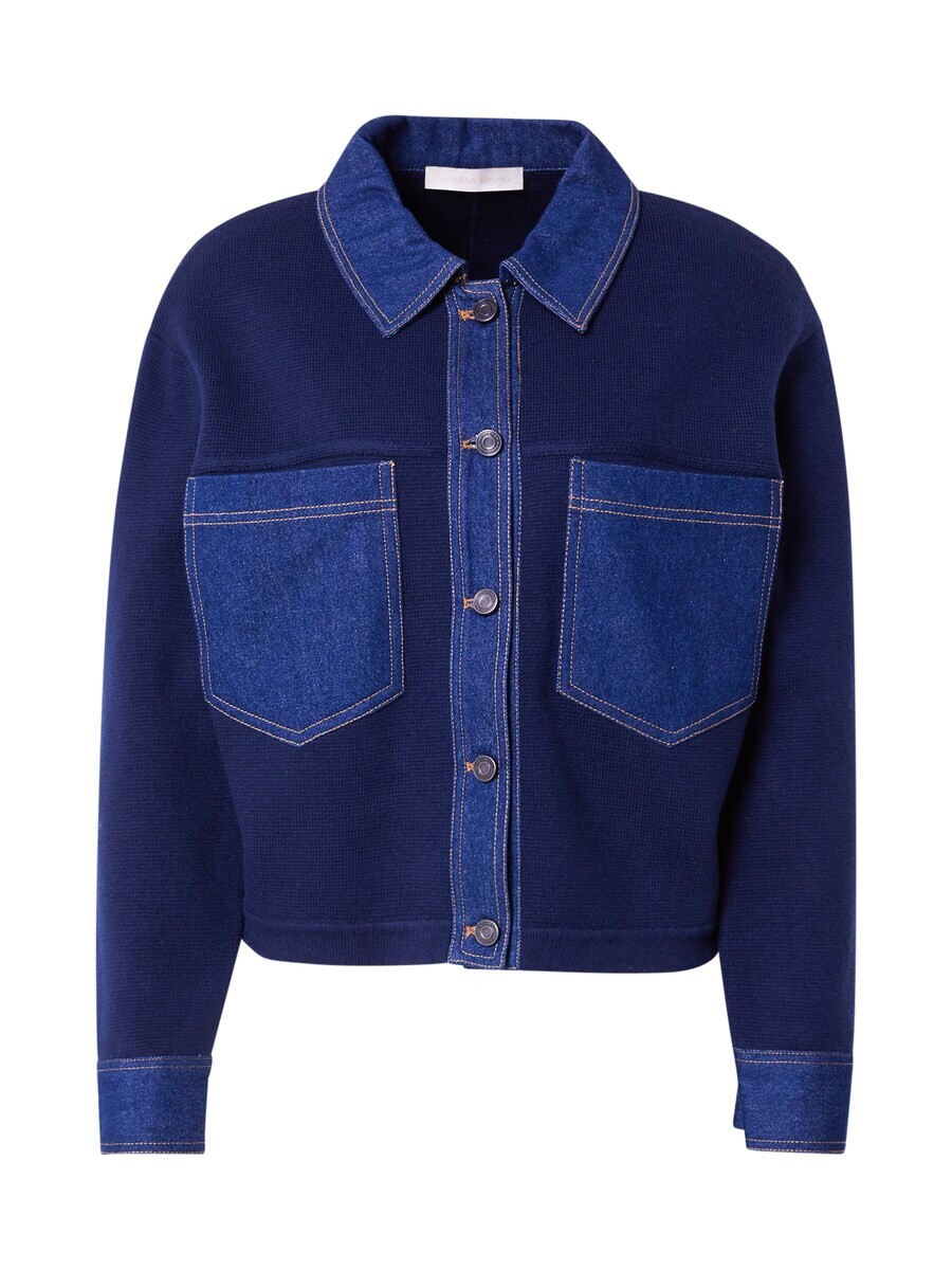 

Вязаный кардиган Vanessa Bruno Knit Cardigan, цвет marine blue/blue denim