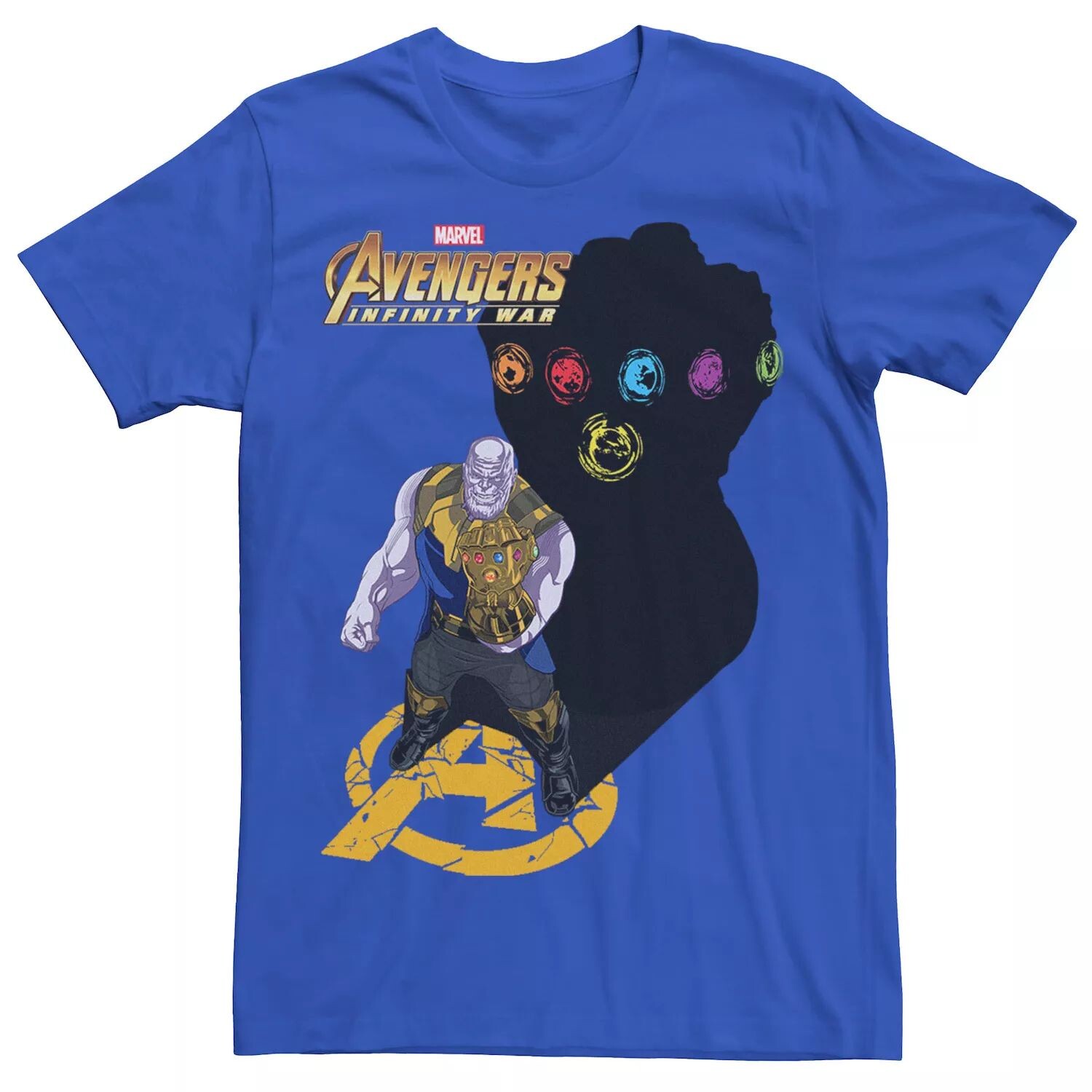 

Мужская футболка с рисунком Marvel Infinity War Thanos Gauntlet's Shadow