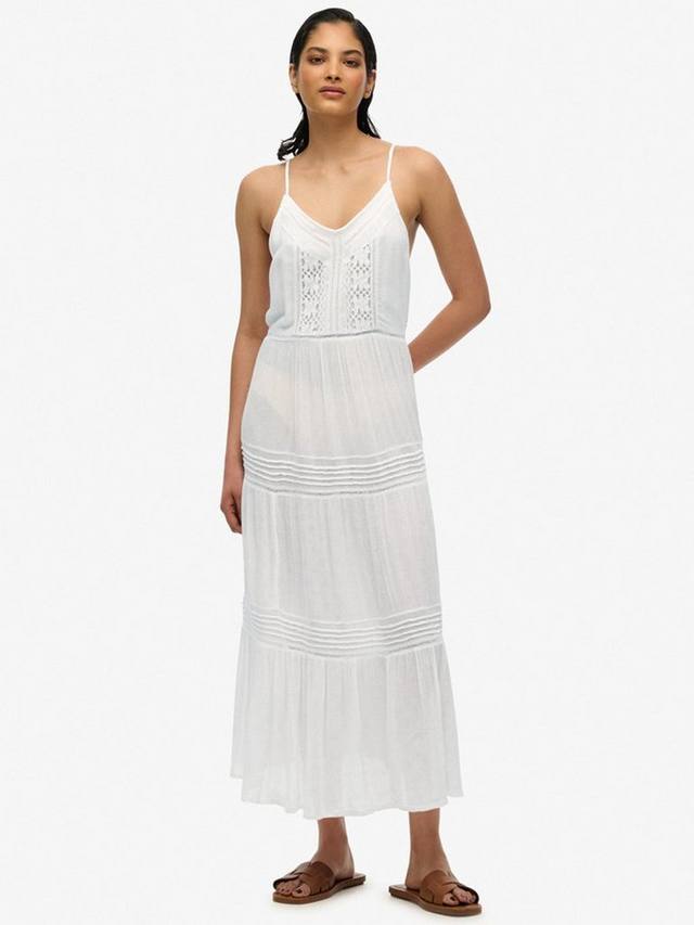 

Платье макси Ibiza Cami Superdry, Off White