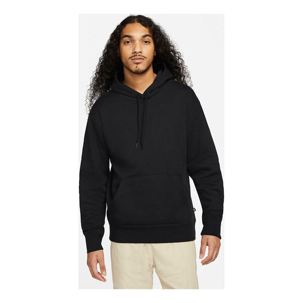 

Толстовка Nike SB Big Swoosh Logo Pullover Hoodie 'Black', черный