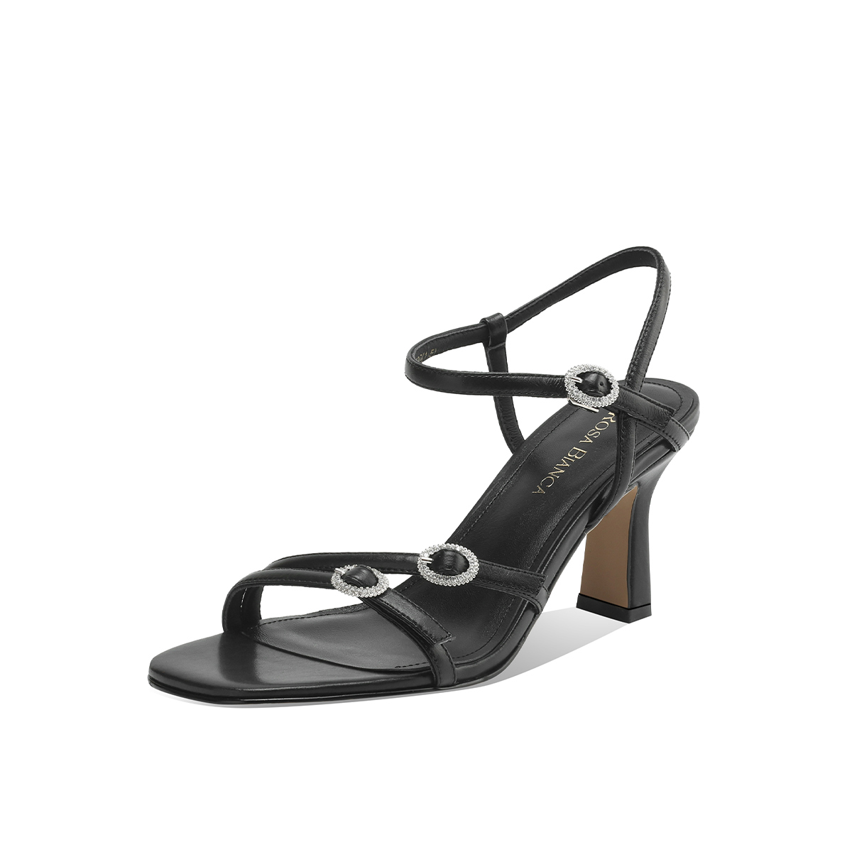 Rosa Bianca Сандалии с одной лямкой женские - черные (подкладка из овчины), цвет Black (Sheepskin Lining)