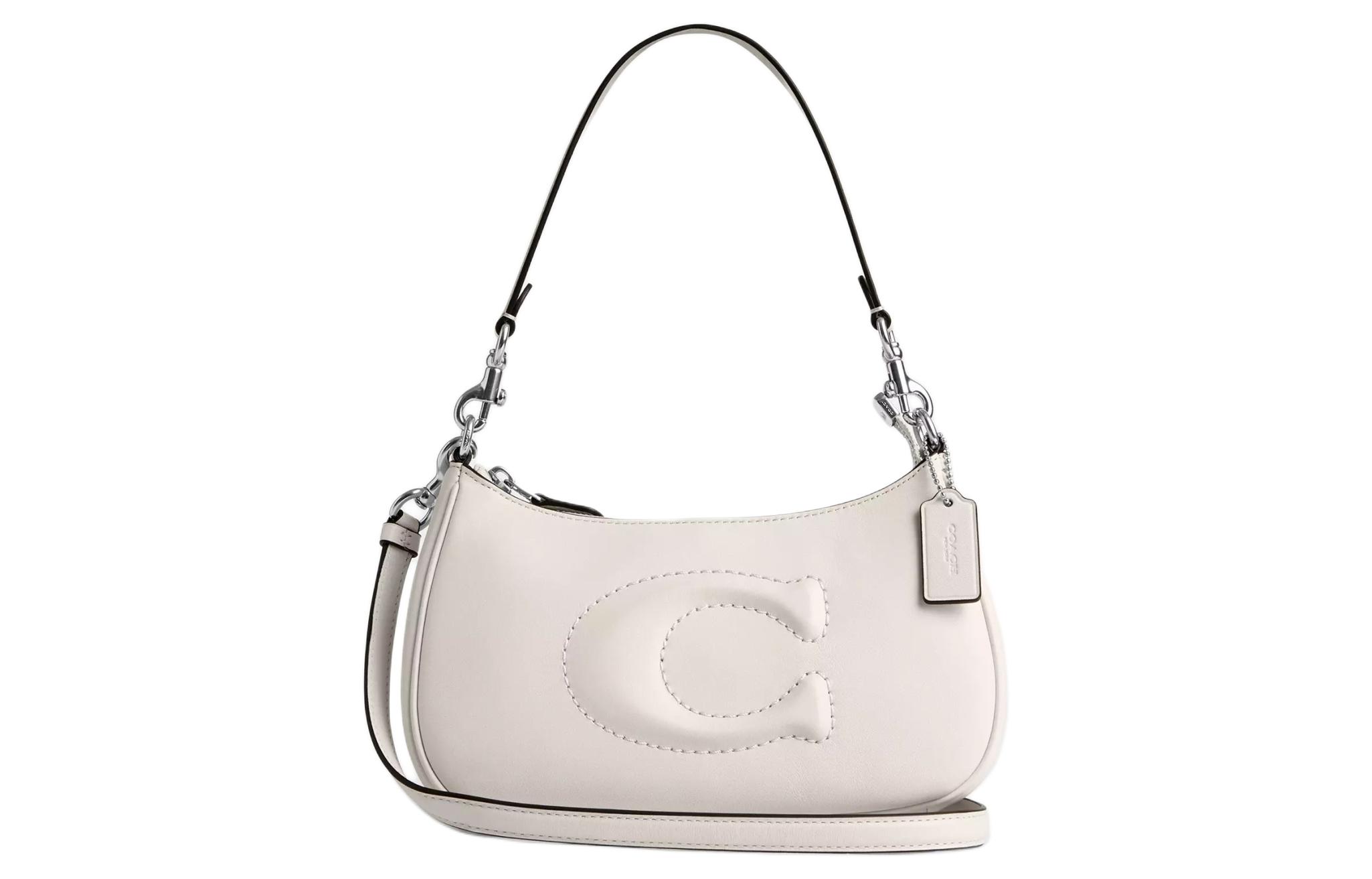 

Сумка через плечо Teri Smooth Leather из гладкой кожи для женщин, серебристый и меловой оттенки COACH