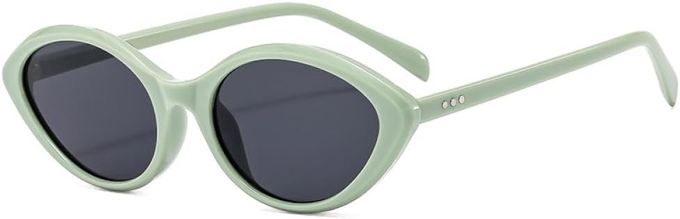 

Модные маленькие солнцезащитные очки «кошачий глаз» для женщин, модные градиентные солнцезащитные очки UV400, винтажные солнцезащитные очки для мужчин MTZJH, Green Gray