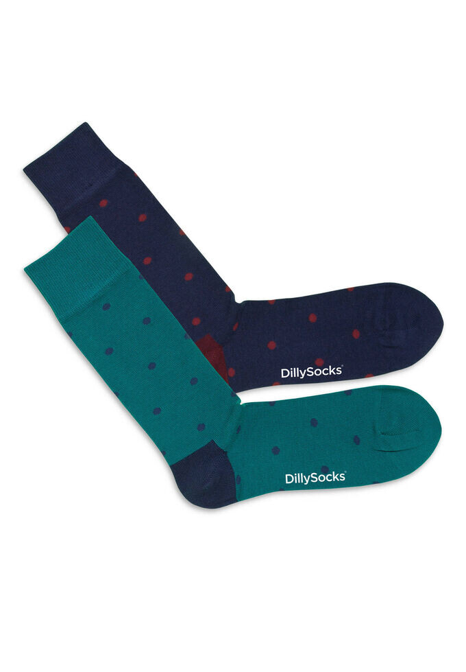 

Носки в редкий горошек набор из 2 штук. Dilly Socks, мультиколор