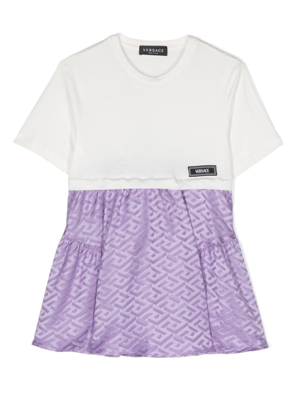

Versace Kids платье-футболка с принтом, белый