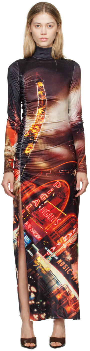 

Черно-красное платье 'The Velvet Pigalle' axi Jean Paul Gaultier
