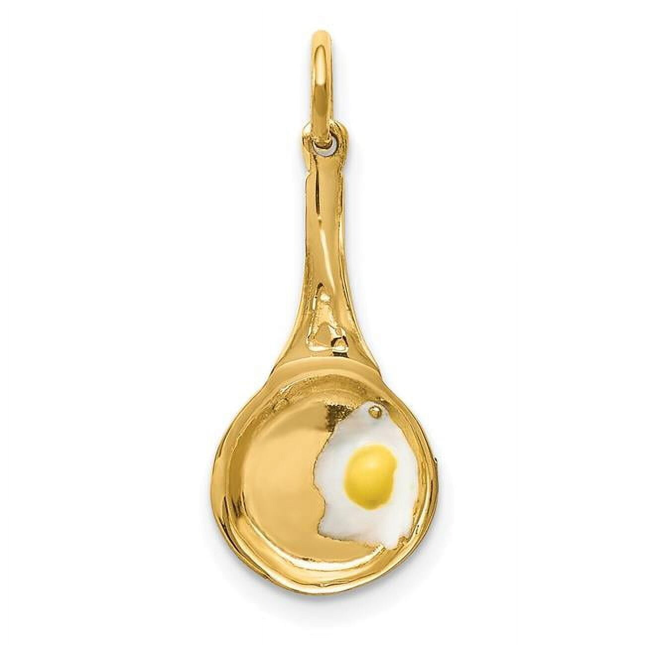 

Подвеска-сковорода из тончайшего золота 14 карат Finest Gold, золотой