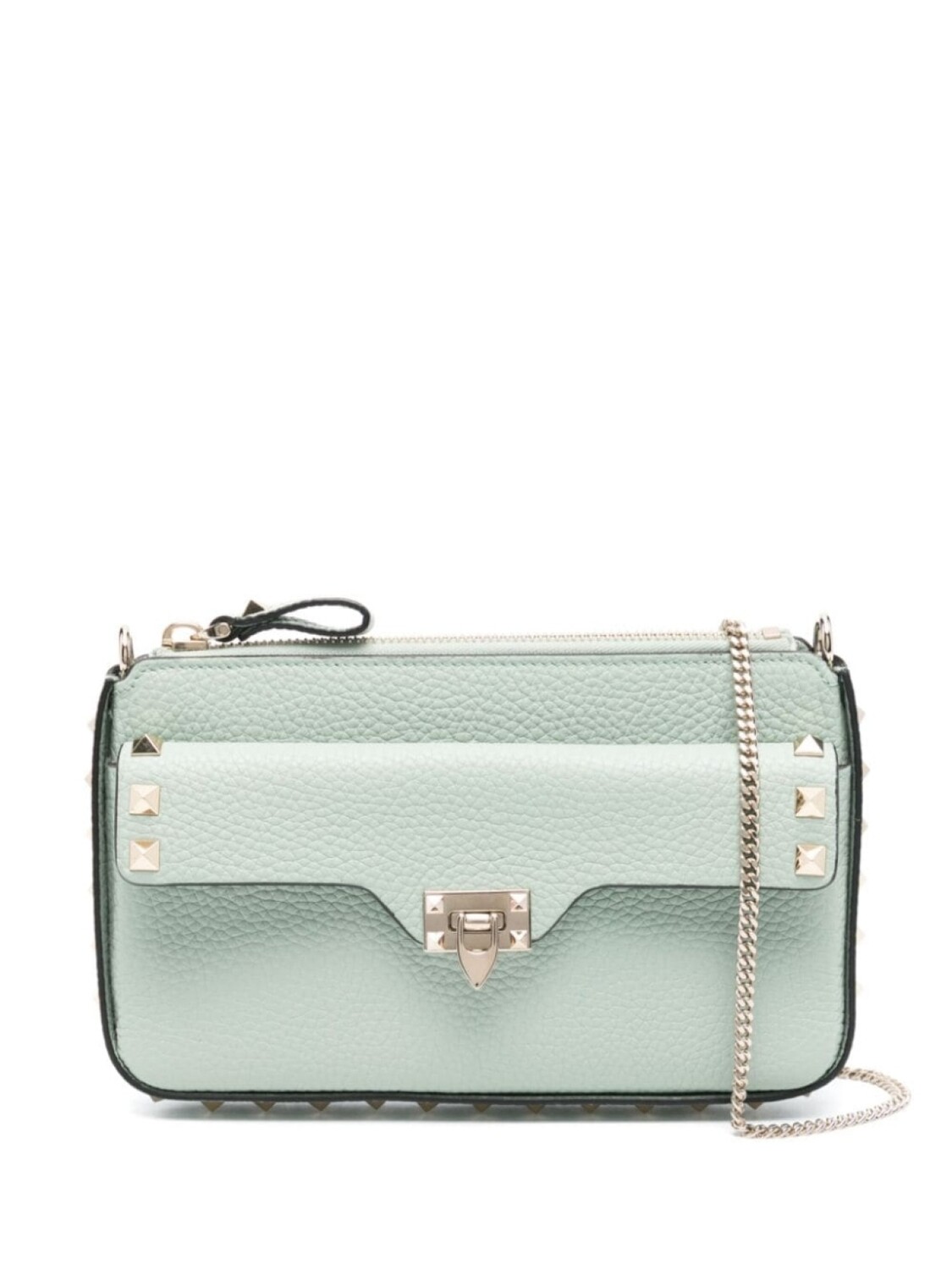 

Valentino Garavani сумка через плечо Rockstud, зеленый