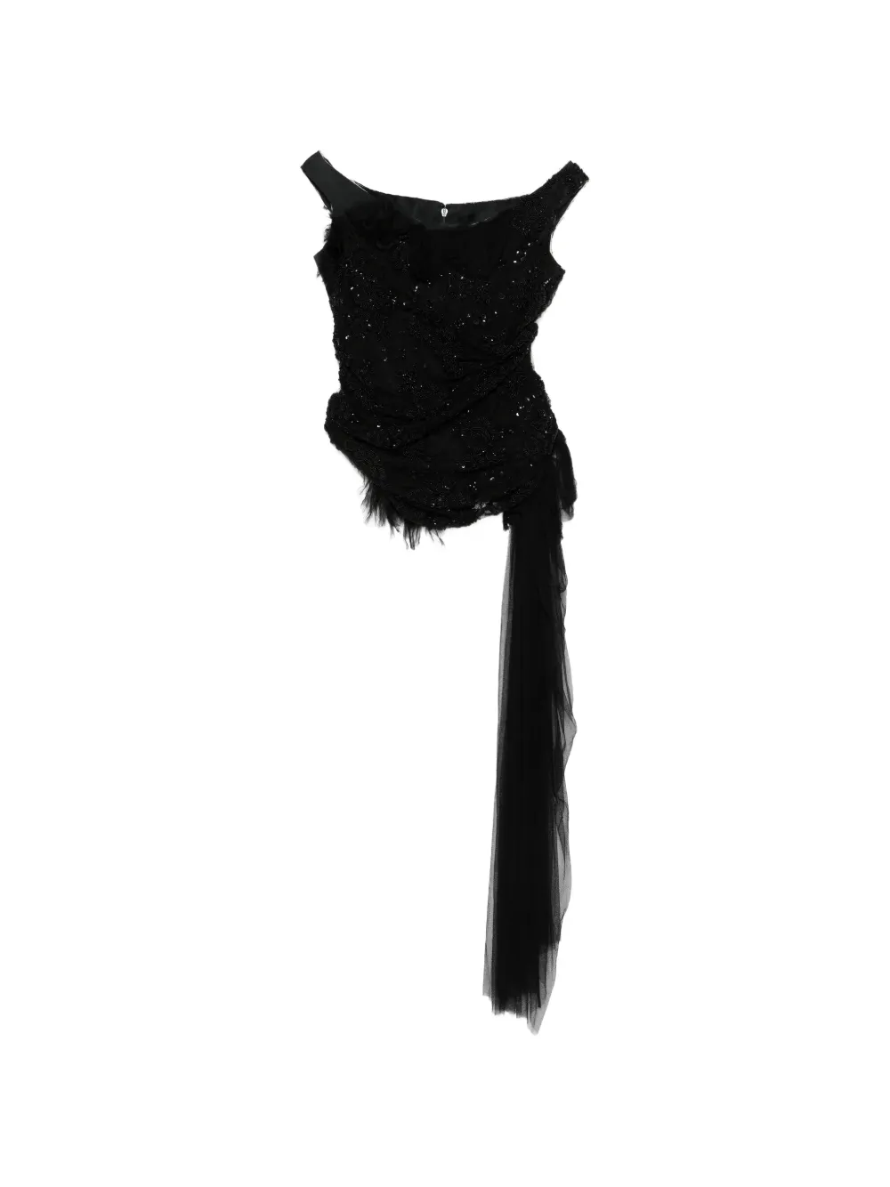 

Топ с пайетками Marc Le Bihan, черный