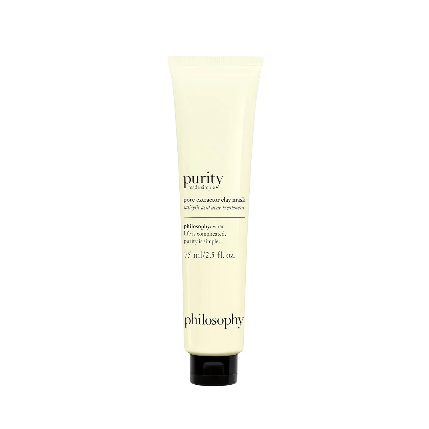 Маска для лица Philosophy — Purity made simple pore extractor глиняная - с очищающей белой каолиновой глиной, 74 мл