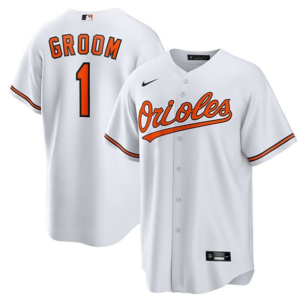 

Мужская белая реплика футболки Baltimore Orioles #1 Groom Home Nike