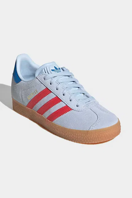 Кроссовки замшевые Gazelle Adidas Originals, синий — фото 2