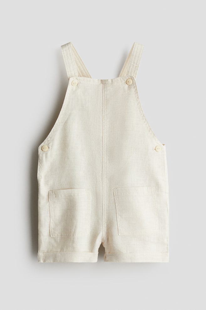 

Льняные комбинезоны H&M, бежевый