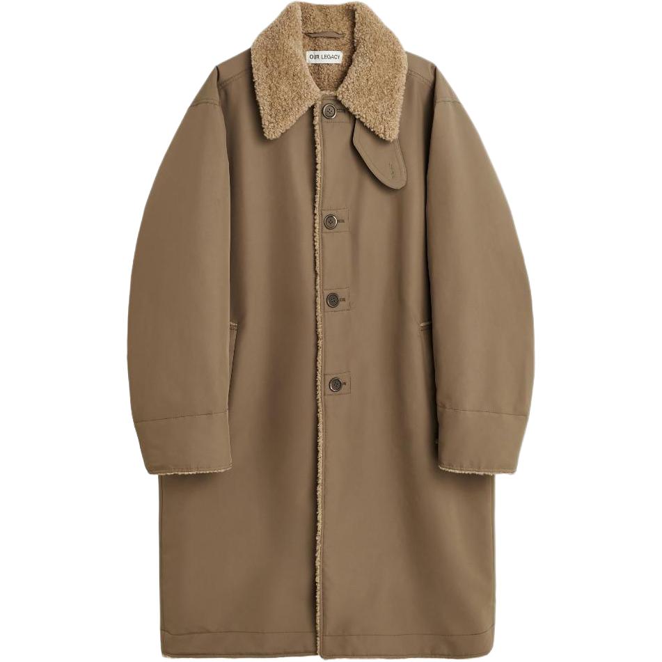 

Our Legacy Куртка Polar Coat Murkey Clay Compact Tech Coat, мужская, темно-коричневая