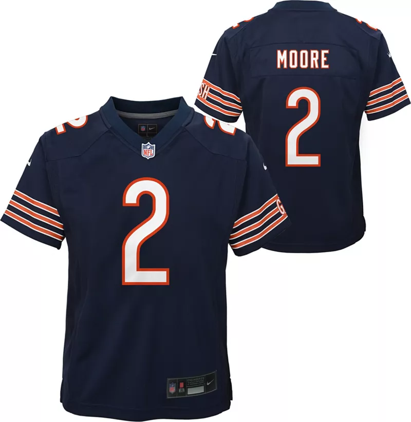 

Nike Youth Chicago Bears DJ. Темно-синяя игровая майка Мура № 2