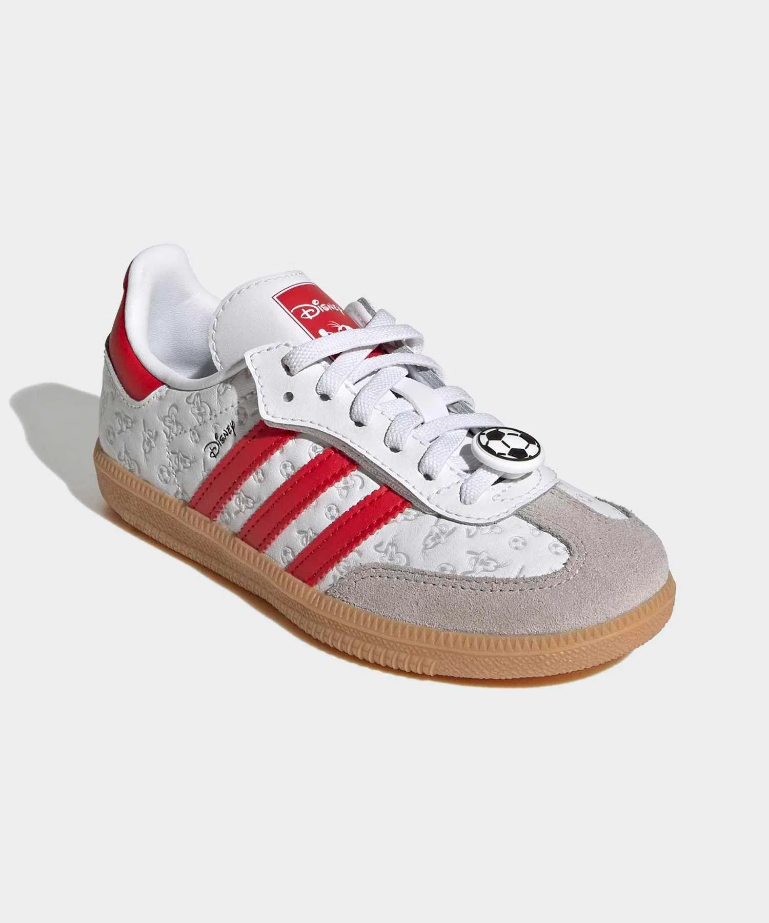 Детские кроссовки adidas Disney Samba OG из кожи белые — фото 4