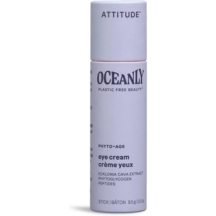 

ATTITUDE Oceanly Крем-карандаш для глаз, сертифицированный EWG, растительные и минеральные ингредиенты, веганские продукты для ухода за кожей, PHYTO AGE, без запаха, 8,5 грамм