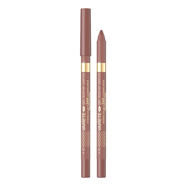 

Водостойкий карандаш для губ Variete gel Eveline, цвет 01 nude