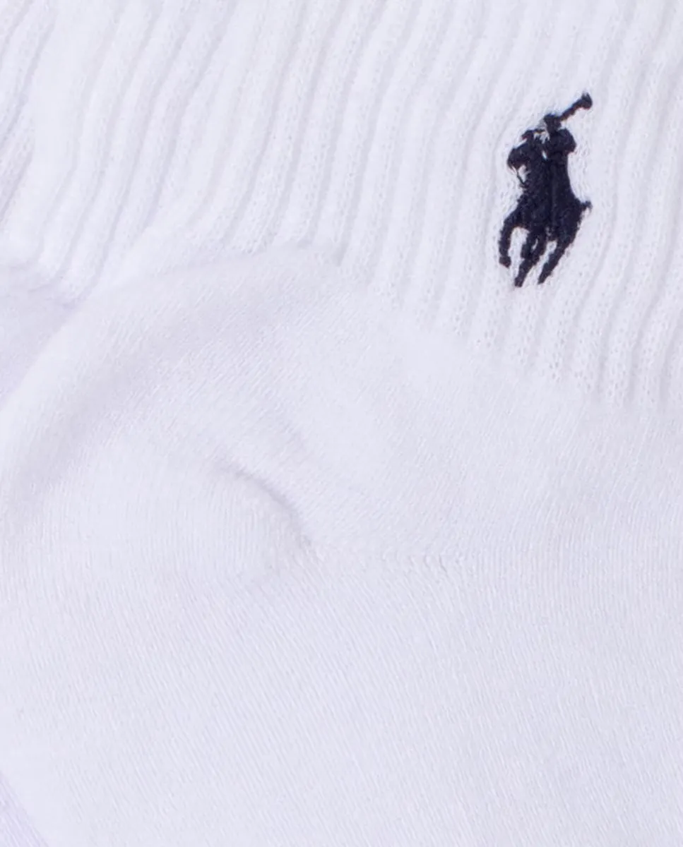 Набор из трех мужских носков с вышитой лошадью Polo Ralph Lauren, белый — фото 2