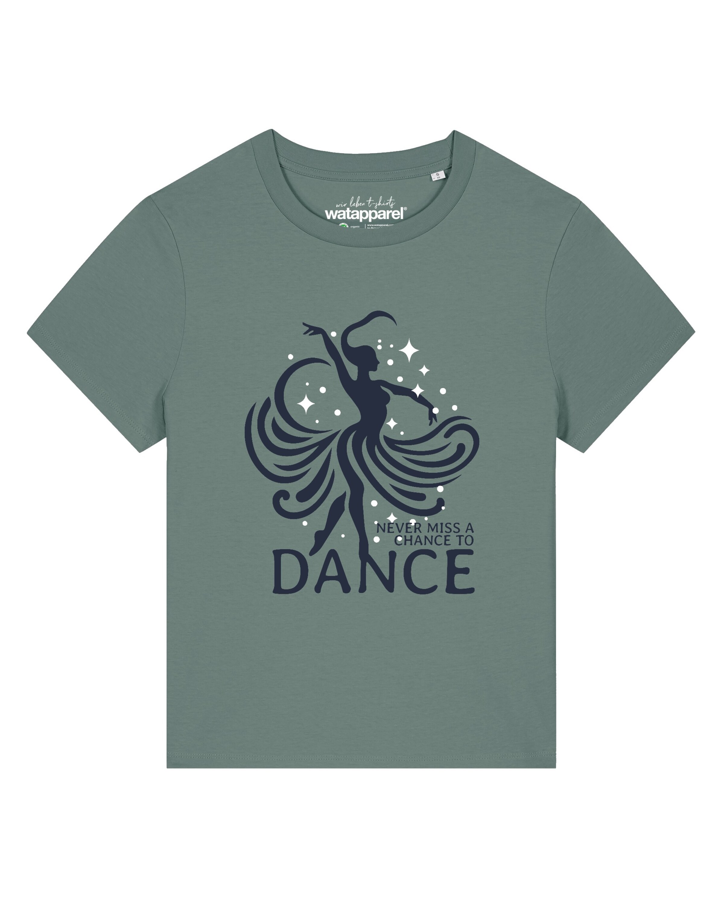 

Watapparel Футболка 'Chance to dance' в зеленом цвете, Зеленый, Watapparel Футболка 'Chance to dance' в зеленом цвете