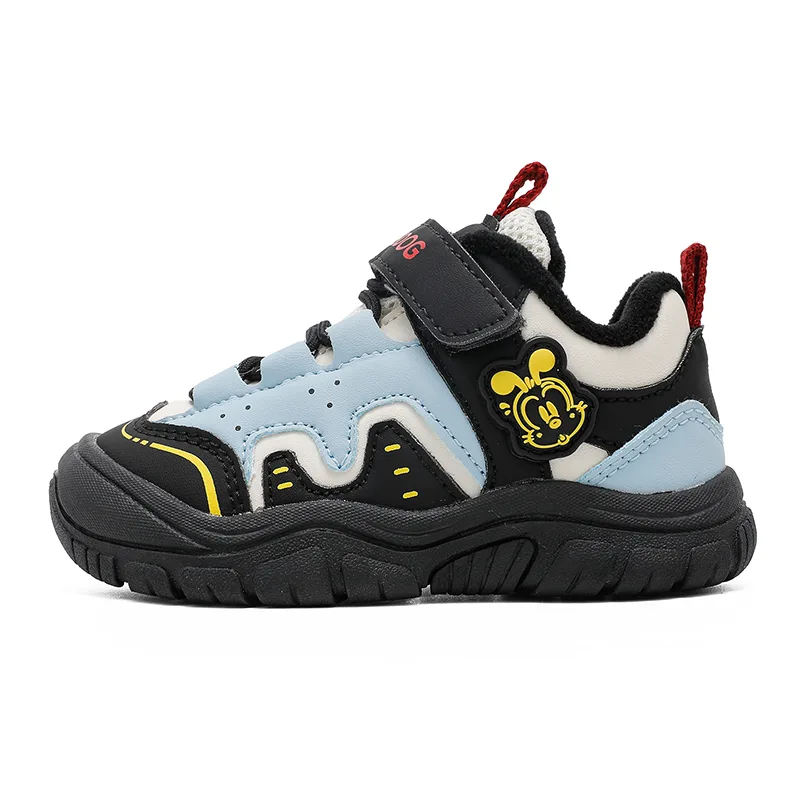Кроссовки Urban Techwear Baby Walkers Collection из искусственной кожи с противоскользящей подошвой, износостойкие, с терморегуляцией BOBDOG, 55087 Black/Light Moon (Winter Fleece-Lined)