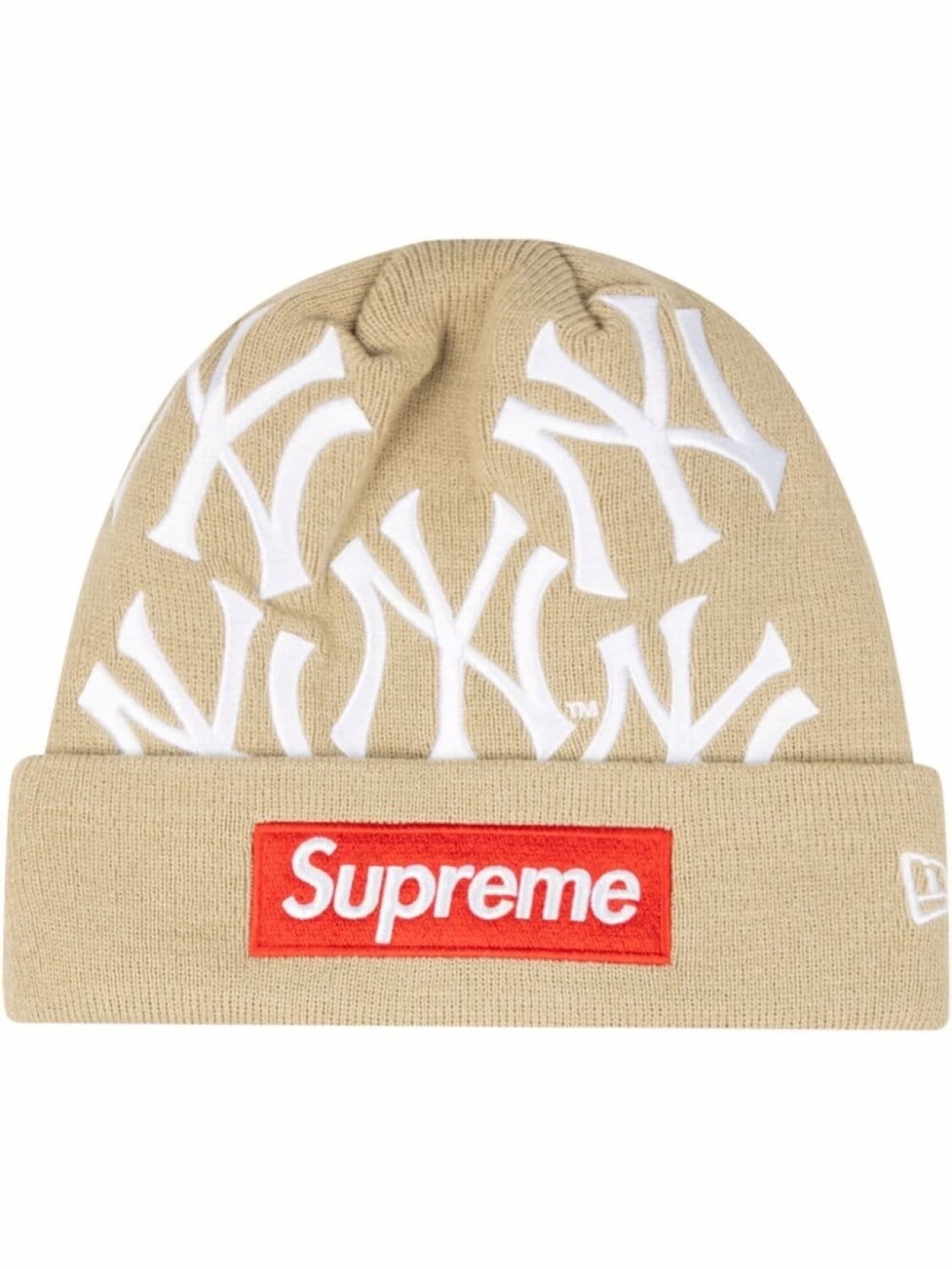 

Supreme шапка бини x New York Yankees x New Era Box Logo FW21, нейтральный цвет