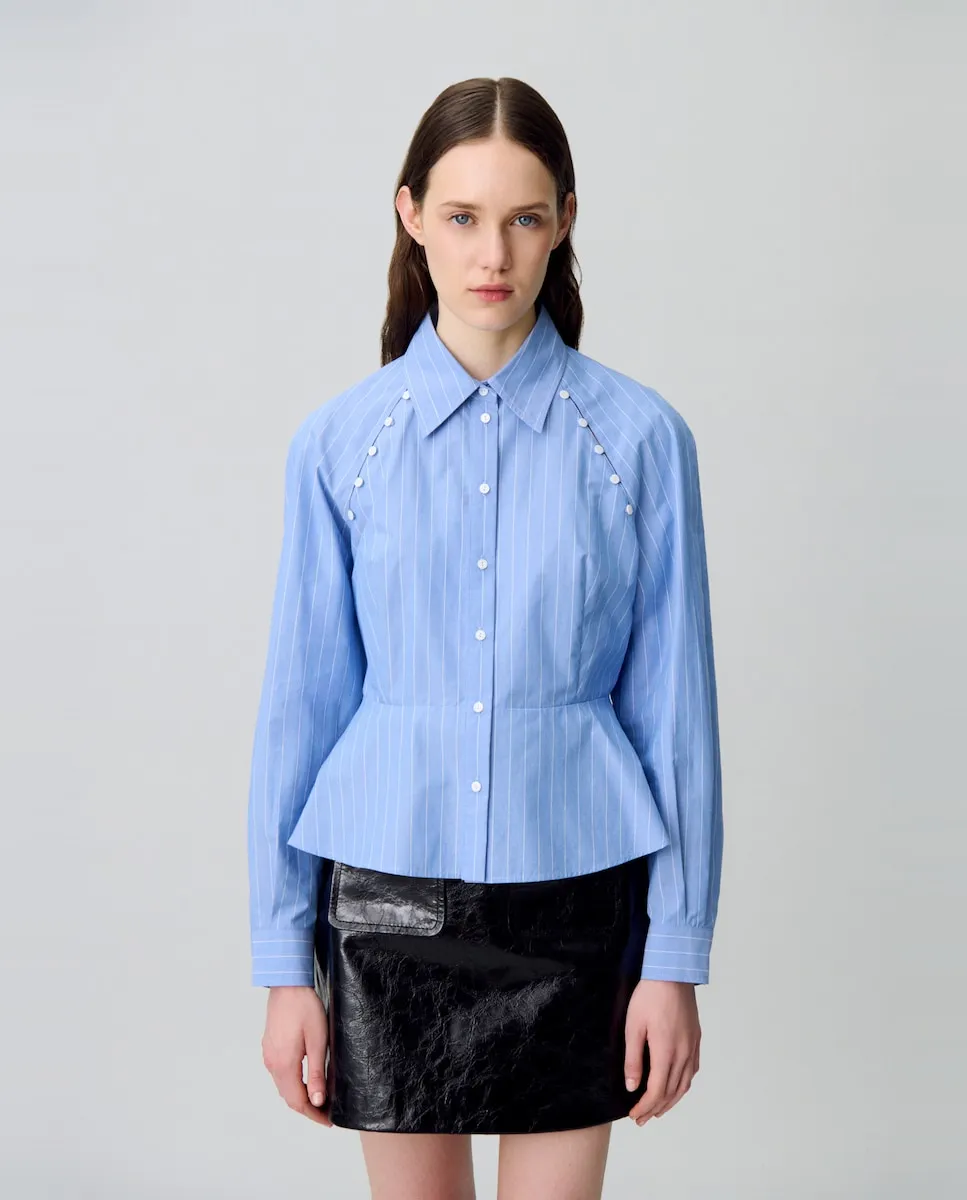 

Женская рубашка из хлопкового поплина Claudie Pierlot, мультиколор