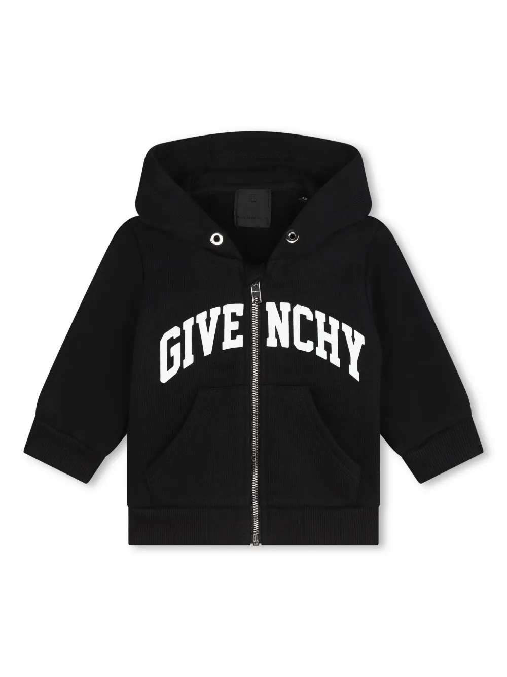 

Худи на молнии с логотипом Givenchy Kids, черный