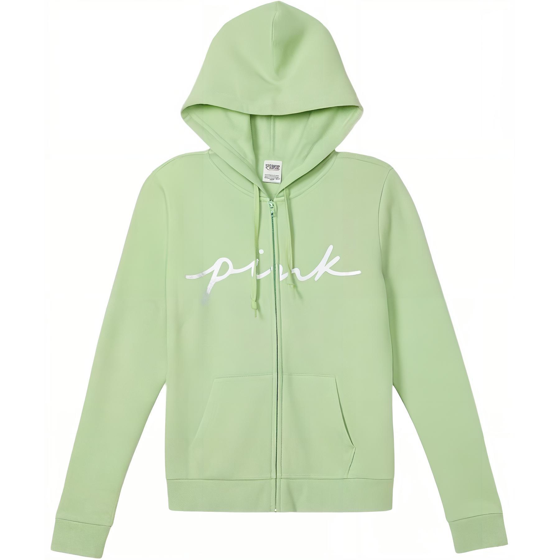 

Victoria's Secret Женская толстовка PINK со светло-зеленым логотипом