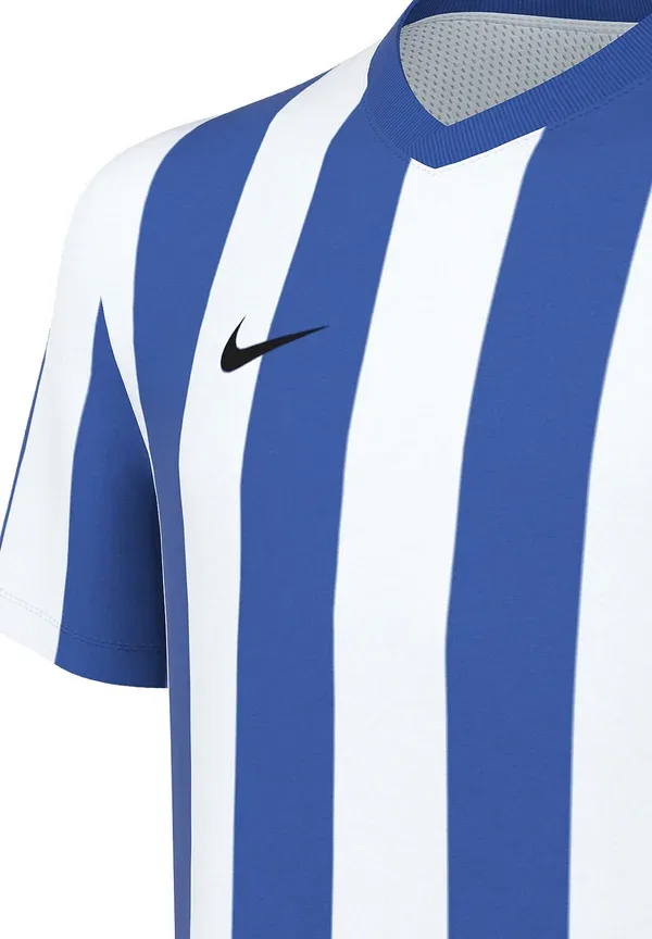Футболка Nike Performance Division V Striped Fussball Teamsport, бело-сине-черная — фото 3