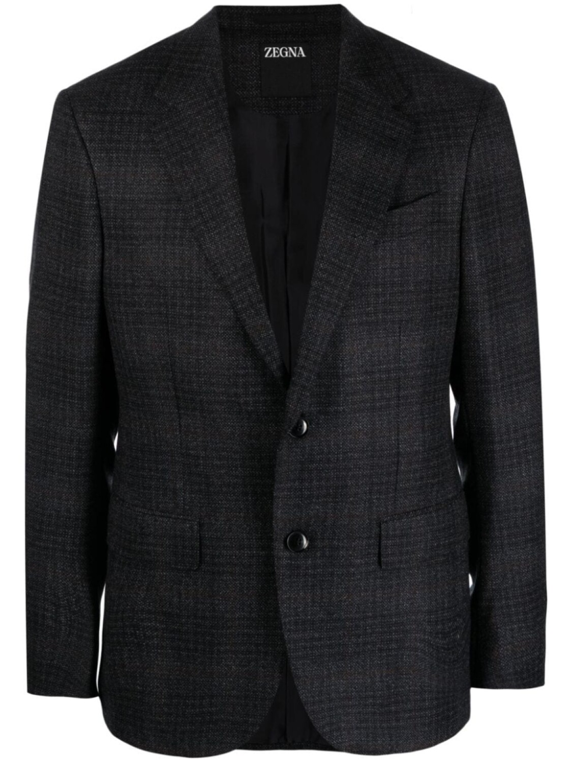 

Zegna однобортный пиджак, серый