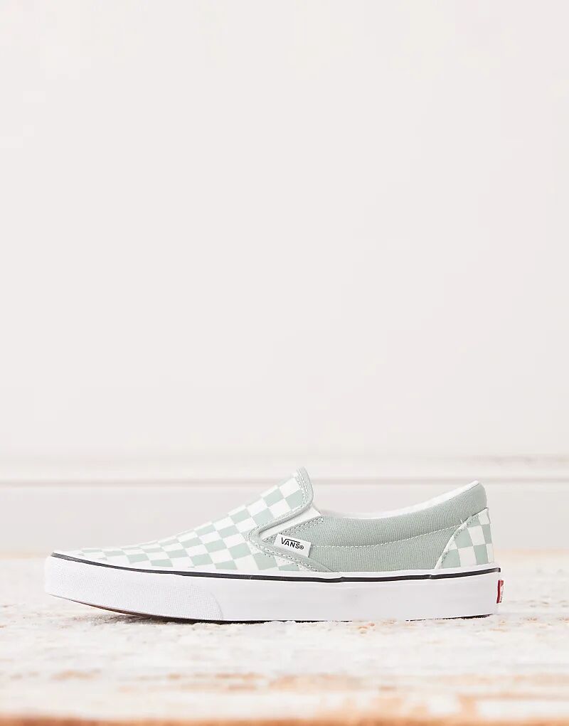 Кроссовки Vans Classic зеленого цвета — фото 2